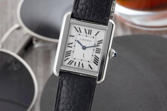  Cartier Tank Solo Edelstahl Quarz Unisex Ref. WSTA0030 Papiere 2018 