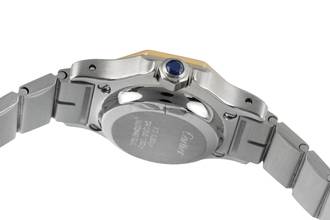 Thumbnail von Cartier Santos Lady Stahl / Gold Automatik Damenuhr Ref. 0907 Klassiker Box