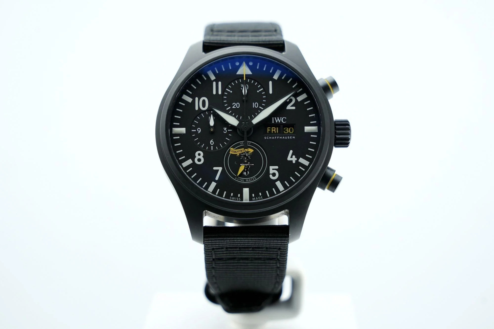 IWC Fliegeruhr Chronograph Pilot Chronograph Edition Royal Maces 44,5mm - Black Ceramic - IW389107 2022