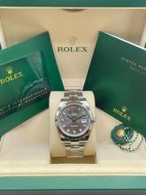 Thumbnail von Rolex Datejust 41 RHODIUM DIAMOND DIAL FULL SET WITH BOX AND PAPERS top Condition year:2021