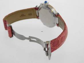 Thumbnail von Cartier Pasha Stahl Gold Automatik 36 mm Herrenuhr mit Krokoband mit original Faltschließe mit original Cartier Band und Schließe