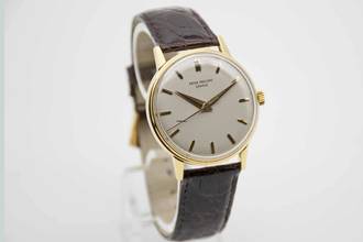 Thumbnail von Patek Philippe Calatrava 3411 mit Box & Stammbuchauszug aus 1960