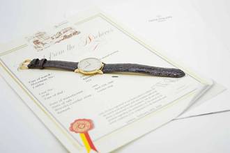 Thumbnail von Patek Philippe Calatrava 3411 mit Box & Stammbuchauszug aus 1960