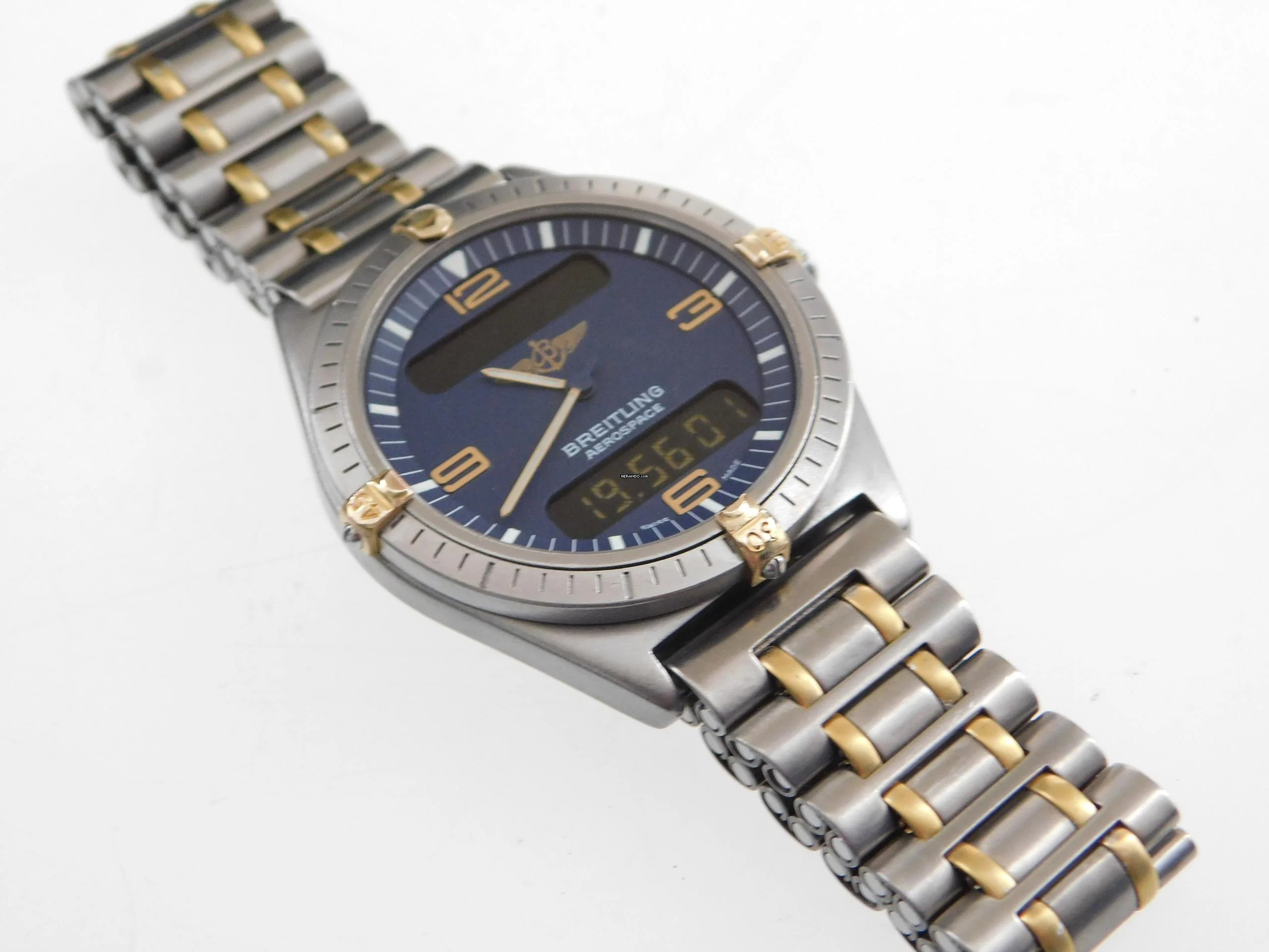 Breitling Aerospace Titan Gold 40mm Herrenuhr , volles Band alle Glieder