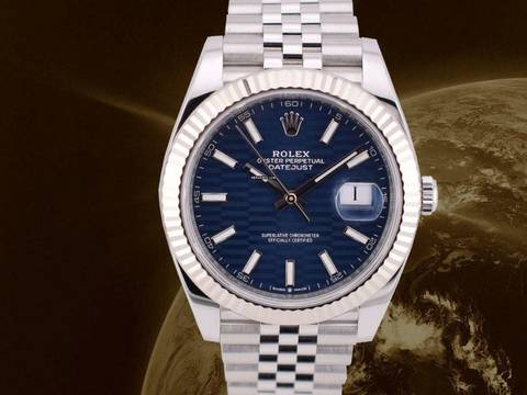  Rolex Datejust 41 Ii 41mm Motif Blue Dial New 