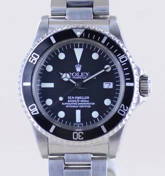  Rolex Sea-Dweller 2000 Klassiker 1980 Matte Dial Klassiker Taucheruhr B+P 