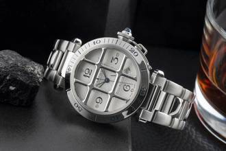 Thumbnail von Cartier Pasha de Cartier Plongeur Stahl Automatik Ref. W31040H3