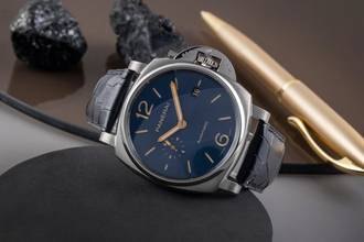 Thumbnail von Panerai Luminor Due Blue Automatik Titan Herrenuhr Ref. PAM00927