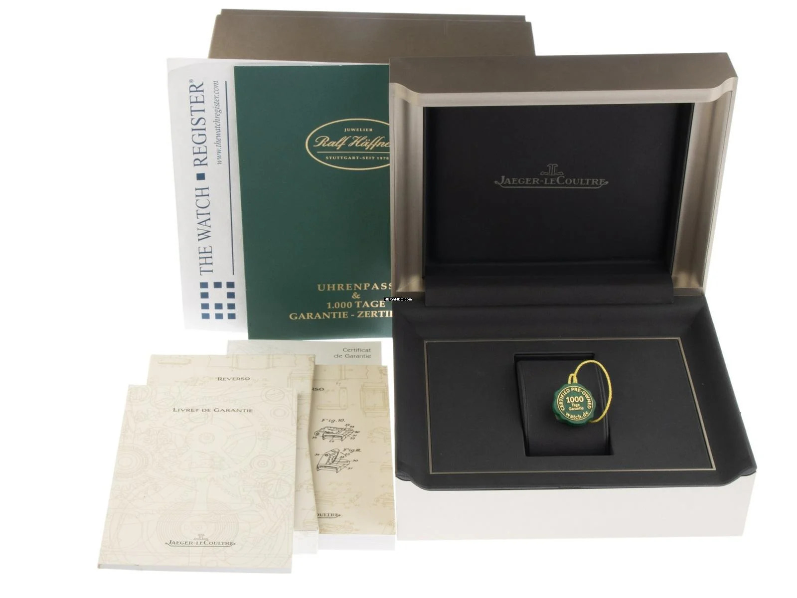 Jaeger-LeCoultre Reverso Grande Taille großes Model Ref.270862 1996 Full Set wie Neu Vintage Reverso Grande Taille GM großes Modell Krokoleder Faltschließe