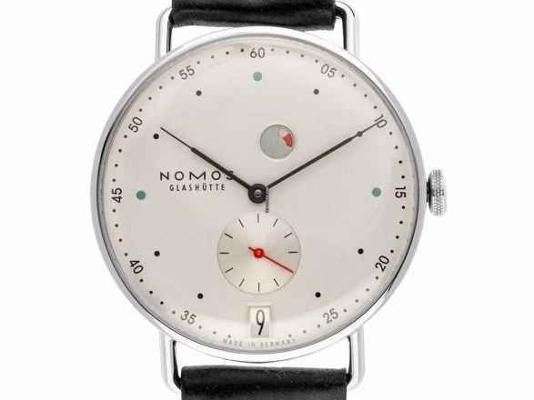  NOMOS Metro Datum Gangreserve Glashütte Metro Date Ref.1101 2026 Full Set Neu Metro Date Gangreserve 