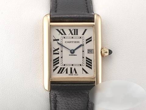  Cartier Tank Louis Cartier Großes Modell Gelbgold 750 2013 W1529756 Gold Damen Herren 18kt Yellow Gold 