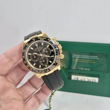  Rolex Daytona Ouro & Cerâmica & Oysterflex 40mm Automático Completo 