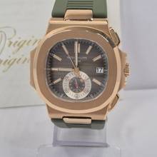 Thumbnail von Patek Philippe Nautilus Flyback Chronograph Ouro Rosé 40.5mm Automático Completo