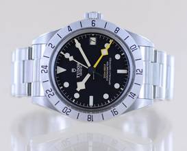 Thumbnail von Tudor Black Bay Pro GMT black Top Date B+P Diver Stahlband NOS