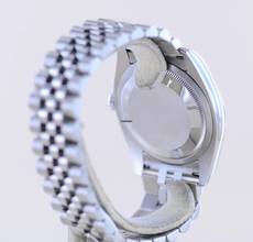 Thumbnail von Rolex Datejust 36 black 36mm golden Stick Dial Tuxedo Roulette Steel 116200 NOS