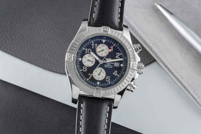  Breitling Super Avenger Chronograph Edelstahl Automatik Ref. A13370 