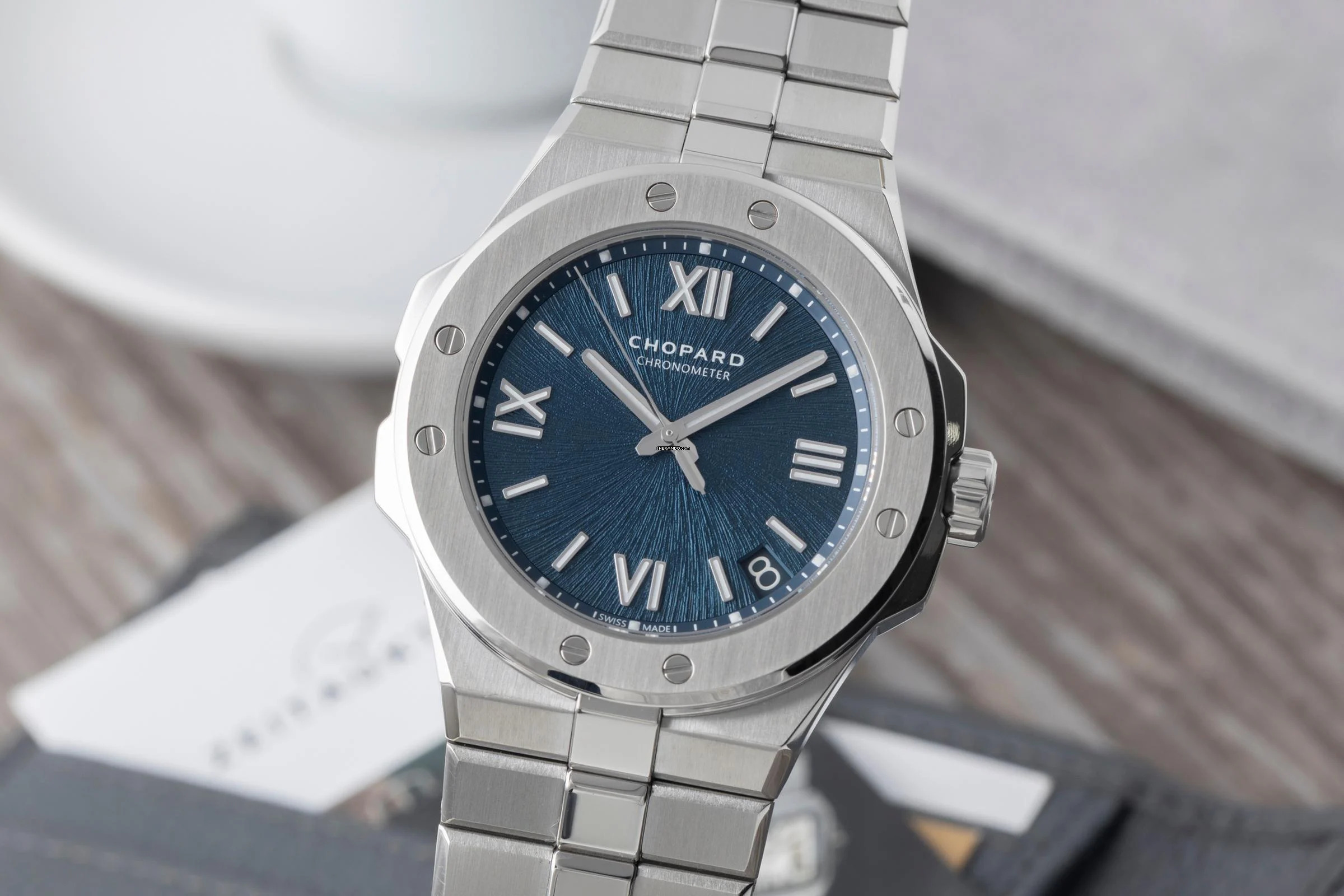 Chopard Alpine Eagle 41 Stahl Automatik Ref. 298600-3001 B&P 2019