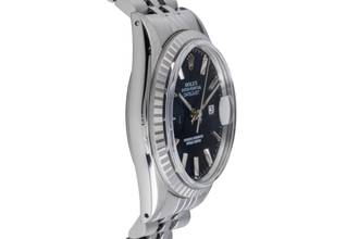 Thumbnail von Rolex Datejust 36 Black Dial Edelstahl Automatik Herrenuhr Ref. 16030 Vintage