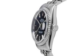 Thumbnail von Rolex Datejust 36 Black Dial Edelstahl Automatik Herrenuhr Ref. 16030 Vintage