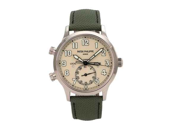  Patek Philippe Calatrava Pilot Travel Time Weißgold 5524G-010 