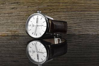 Thumbnail von TAG Heuer Carrera Calibre 5 Date Day Silver Dial Automatik - Full Set 2024