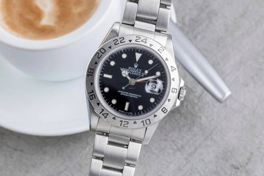  Rolex Explorer II Black Dial Edelstahl Automatik Herrenuhr Ref. 16570 W-Serie 