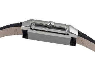 Thumbnail von Jaeger-LeCoultre Reverso Stahl Diamanten Handaufzug Ref. Q266845W B&P 2005