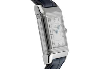 Thumbnail von Jaeger-LeCoultre Reverso Stahl Diamanten Handaufzug Ref. Q266845W B&P 2005