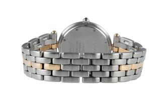 Thumbnail von Cartier Cougar Panthere Ronde 2 Row Lady Stahl / Gold Damenuhr Ref. 183964 Klassiker