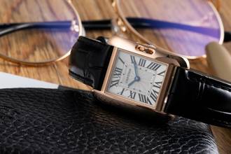 Thumbnail von Cartier Tank Anglaise 18k (0,750) Rotgold Quarz Damenuhr Ref. W5310027 Papiere