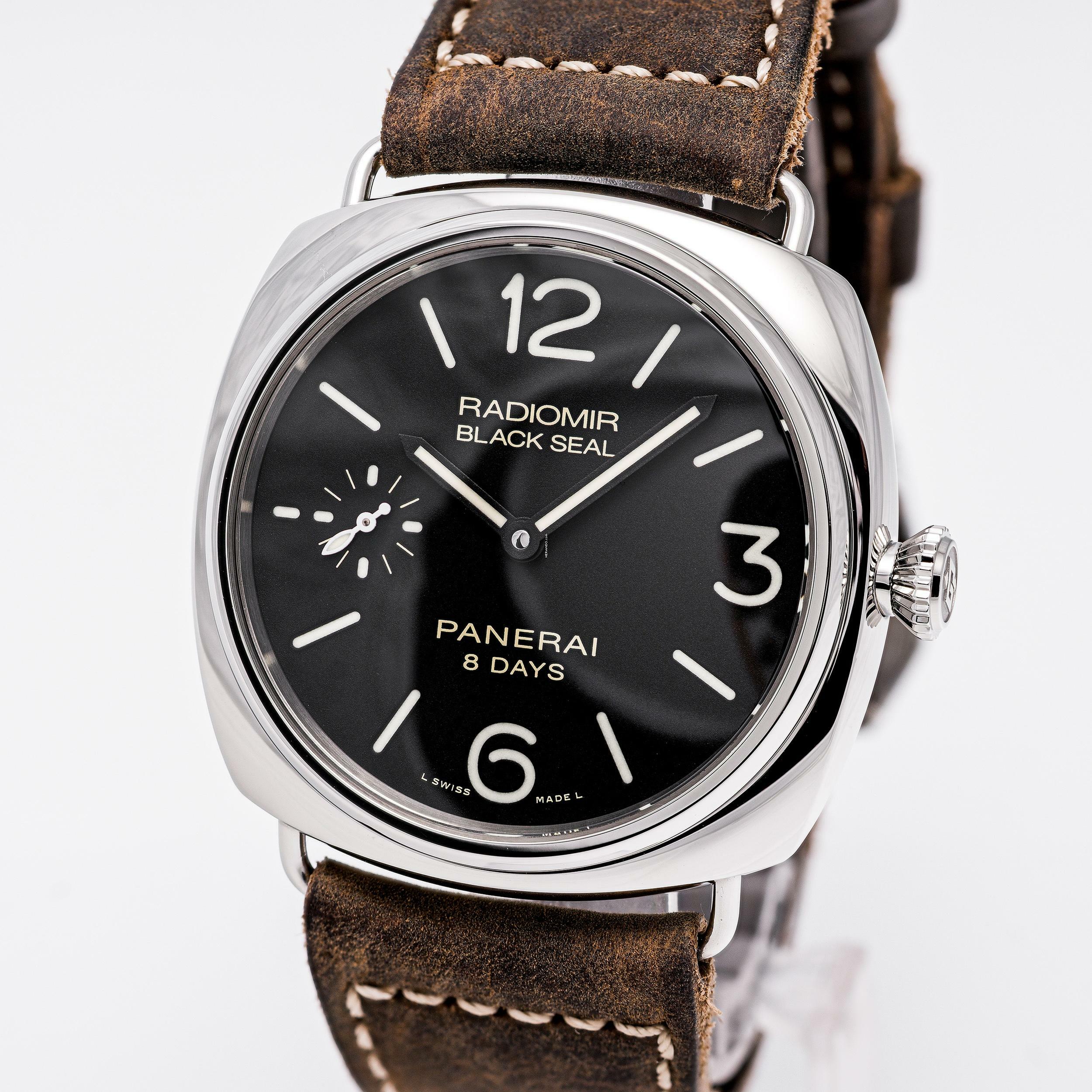Panerai Radiomir 8 Days Black Seal 8 Days 45 Black – PAM 00609 – like NEW – 06/2018 Full Set