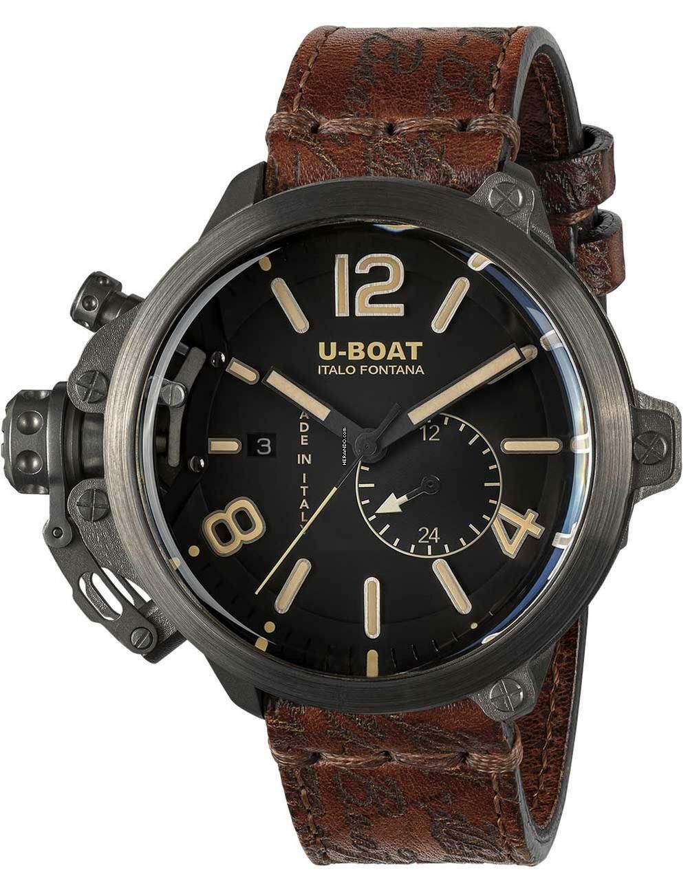 U-Boat Capsule 8805 Herrenuhr Capsule Titanium BK BE 50mm 10ATM