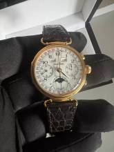 Thumbnail von Lucien Rochat Triple Day-Date Moonphase Gold Valjoux 72