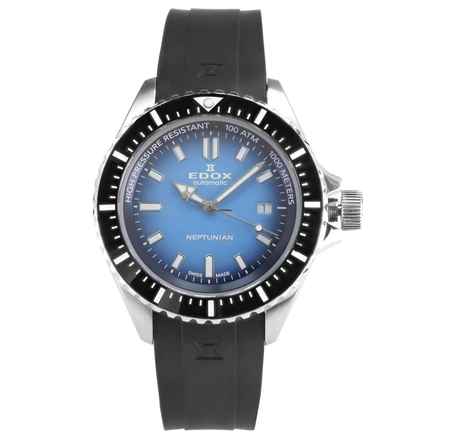  Edox Herren Uhr Automatik Skydiver 80120 3NCA BUIDN Swiss Made Ø 44 mm 