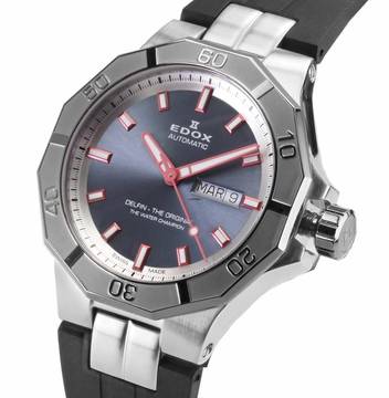  Edox Herren Uhr Automatik 88008 3GCA BGO Swiss Made Delfin 43 mm Ø Neu 