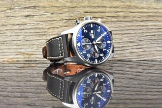 Thumbnail von IWC Fliegeruhr Chronograph Pilot Chronograph Le Petit Prince IW377714 Blue Dial unpoliert Full Set 2019
