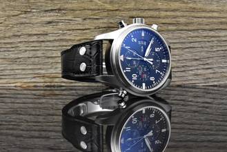 Thumbnail von IWC Fliegeruhr Doppelchronograph Double Chronograph IW377801 unpoliert - Black Dial - B&P 2012