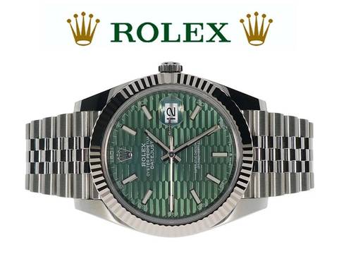 Rolex Datejust 41 Green Motif Dial - SEHR SELTEN - LIKE NEW