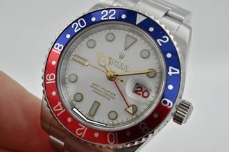 Thumbnail von Rolex GMT-Master II 116710BLRO Blaken Vintage Line PanAm White Dial Limited 58pcs