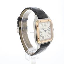 Thumbnail von Cartier Santos Dumont Large Rose Gold / Steel Silver Dial