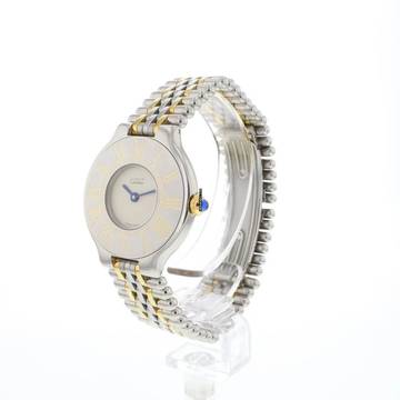  Cartier 21 Must de Cartier PM Steel Gold Quartz Service '26 