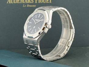 Thumbnail von Audemars Piguet Royal Oak Jumbo 16202st Jumbo Blue Dial New Full Set. New 2024