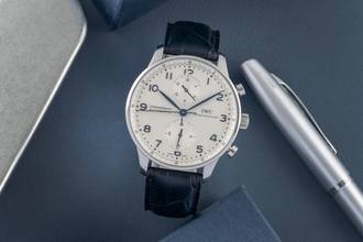 Thumbnail von IWC Portugieser Chronograph Stahl Automatik Herrenuhr IW371446 Papiere 2014