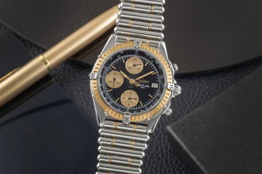  Breitling Chronomat Stahl / Gold Chronograph Automatik Herrenuhr Ref. D13047 