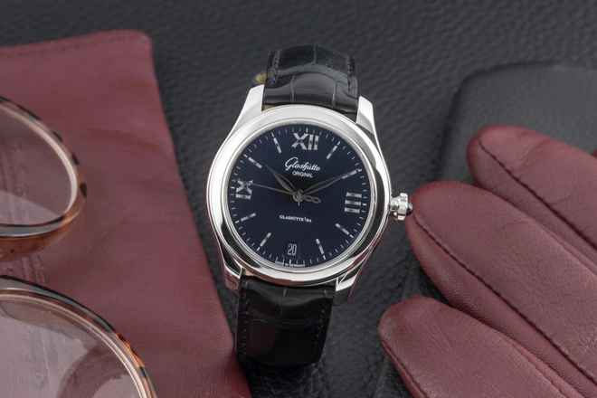  Glashütte Original Lady Serenade Stahl Automatik Damenuhr Ref. 1-39-22-20-02-44 Papiere 