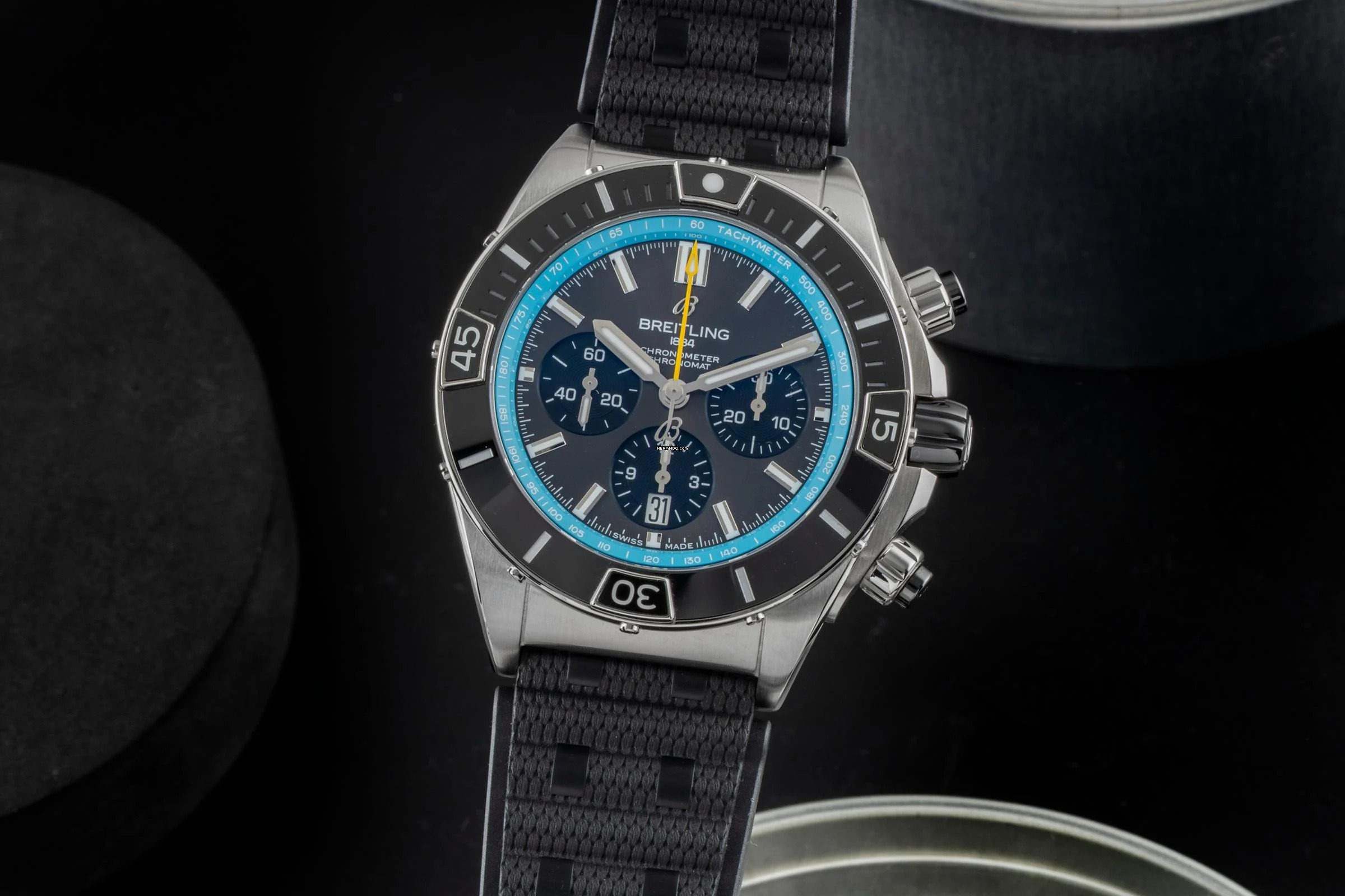 Breitling Chronomat Super Chronomat B01 44 Rüschenbeck Edition Ref. AB01366A1B1S1 B&P