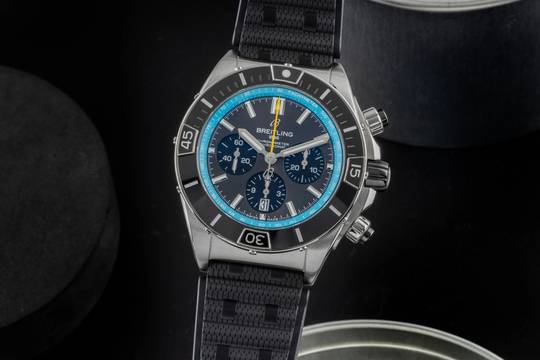  Breitling Chronomat Super Chronomat B01 44 Rüschenbeck Edition Ref. AB01366A1B1S1 B&P 