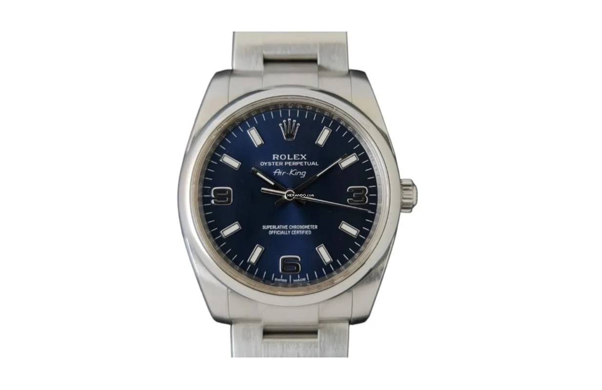 Rolex Air King Oyster Perpetual Air-King 34MM - Blue Dial 114200 2010