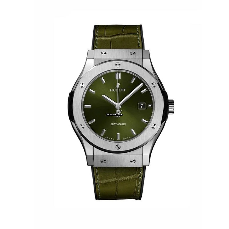 Hublot Classic Fussion 42MM - Green Dial - 24 Months Warranty 542.NX.8970.LR 2020