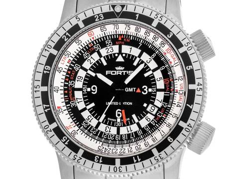  Fortis B-47 Calculator GMT 3 Time Zones Ref.669.10.31M 2013 Full Set wie Neu Vintage B47 Calculator GMT 3 Time Zones 